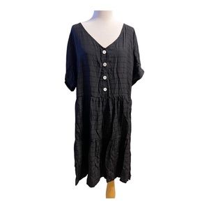 SHEIN Black Layered Dress